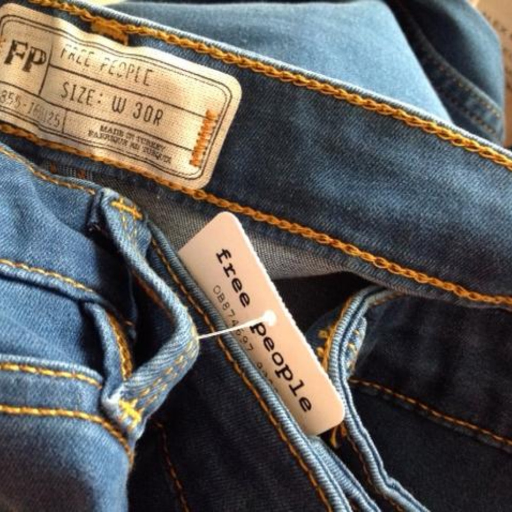 Free People Long&Lean Destroyed High Rise Jeggings - Picture 8 of 8